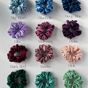 Mulberry silk scrunchies 19 momme. Beautiful gift for her image 2