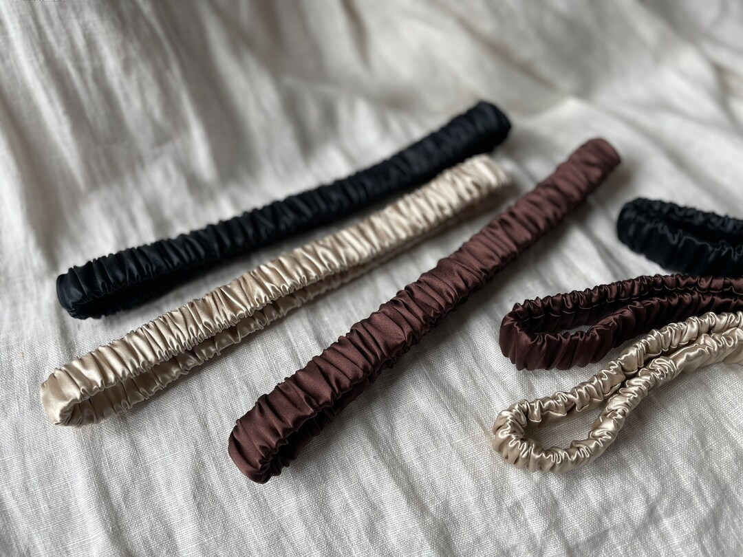 22 Momme Mulberry Silk Stretch Headband. 4 Colours. Makeup Band. Gift