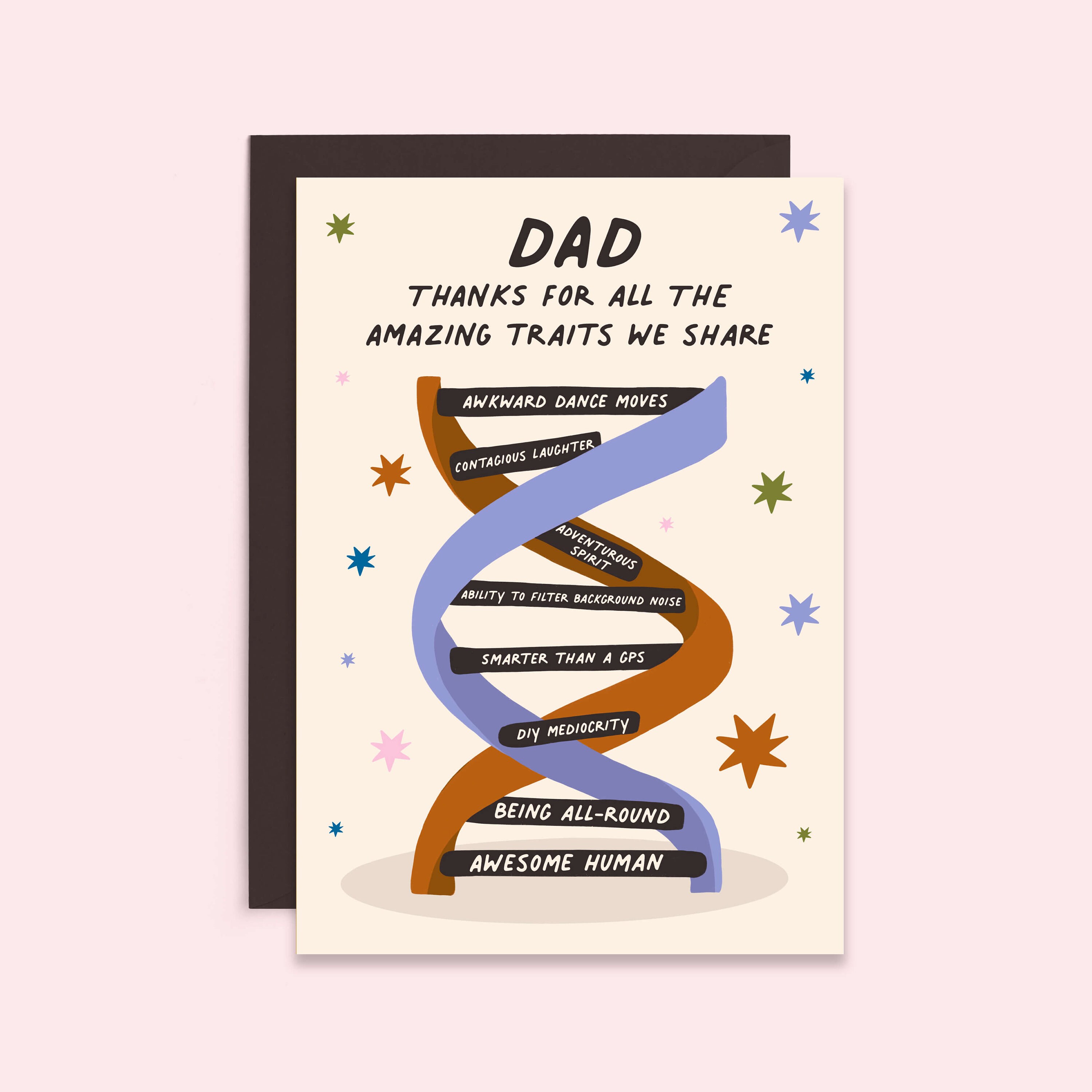 Heartfelt Card for Father's Day | Dad DNA Card | Dad Birthday Card ...