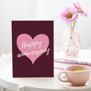 Happy Anniversary Card For Her For Him Gender Neutral Anniversary Card image 2