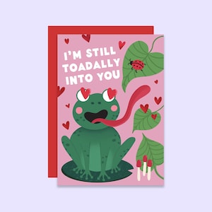 Carte de Saint-Valentin vraiment passionnée de Zazzle.be Liste d'envies Vous avez des idées ? carte d'anniversaire | Carte amour crapaud pour lui | Carte Saint Valentin grenouille pour elle