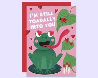 Carte de Saint-Valentin vraiment passionnée de Zazzle.be Liste d'envies Vous avez des idées ? carte d'anniversaire | Carte amour crapaud pour lui | Carte Saint Valentin grenouille pour elle