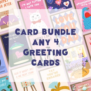 Paquet de 4 cartes | Mélangez et associez 4 cartes de l'offre Shop Pack | Acheter en gros des cartes de vœux | Cartes d'anniversaire | Carte de Noël