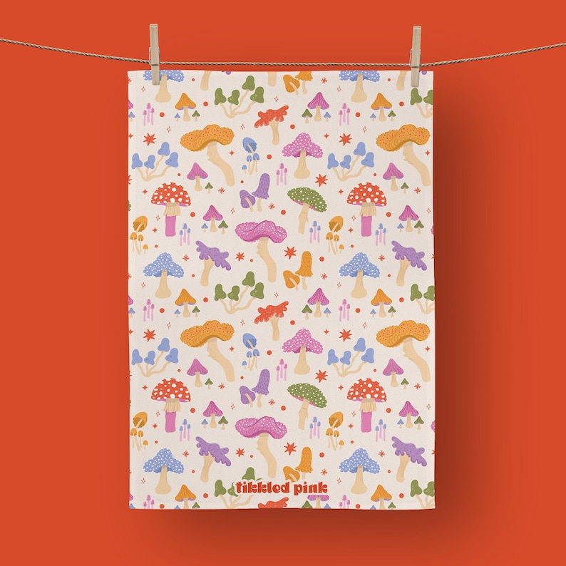 TIKKLED PINK Tea Towel