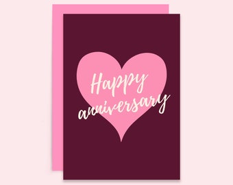Happy Anniversary Card | For Her | For Him | Gender Neutral Anniversary Card