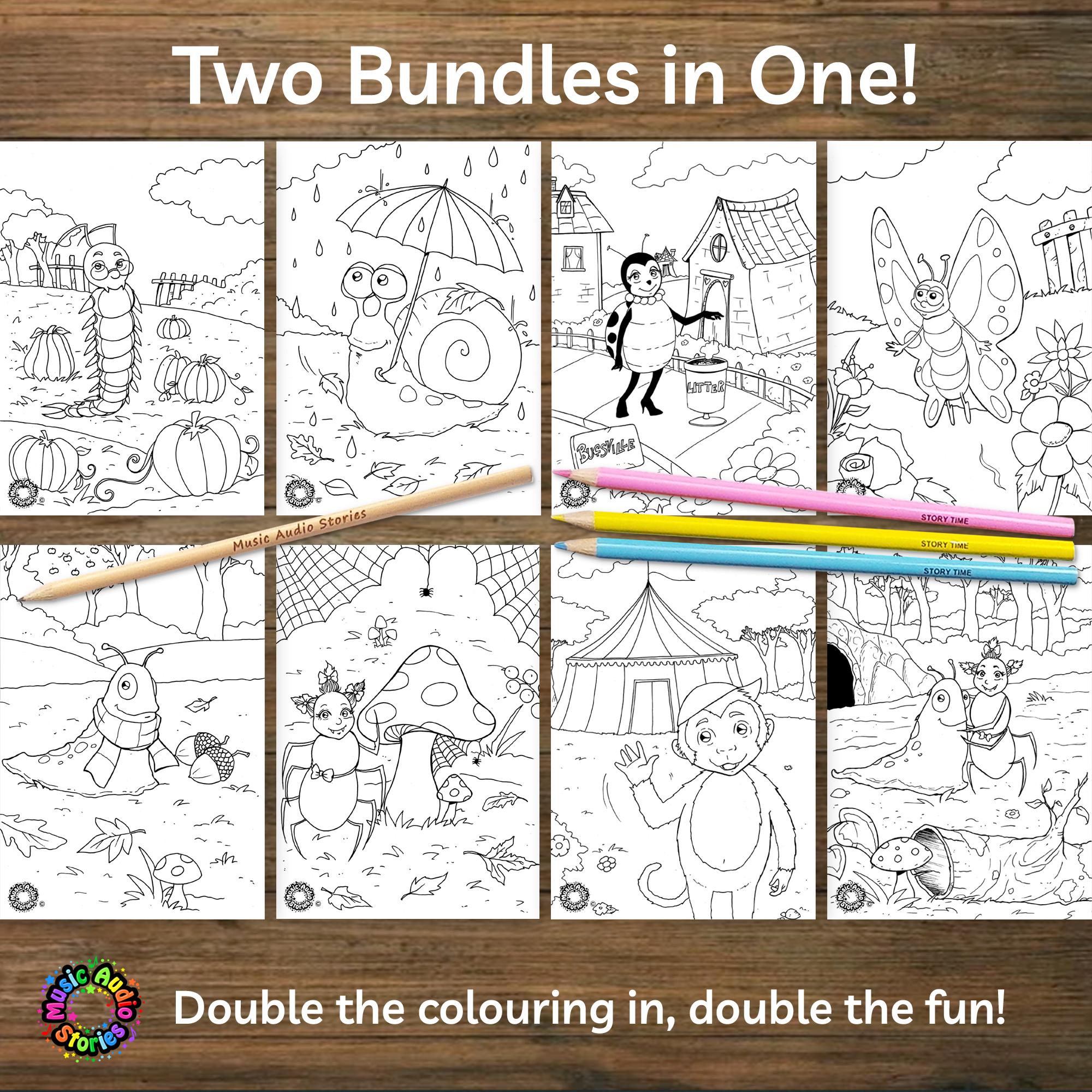 Character Colouring Pages: Fun Art Printables (digital Download) for ...