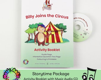 Billy Joins the Circus: Kids Music Audiobook CD & Activity Booklet with Colour In Page