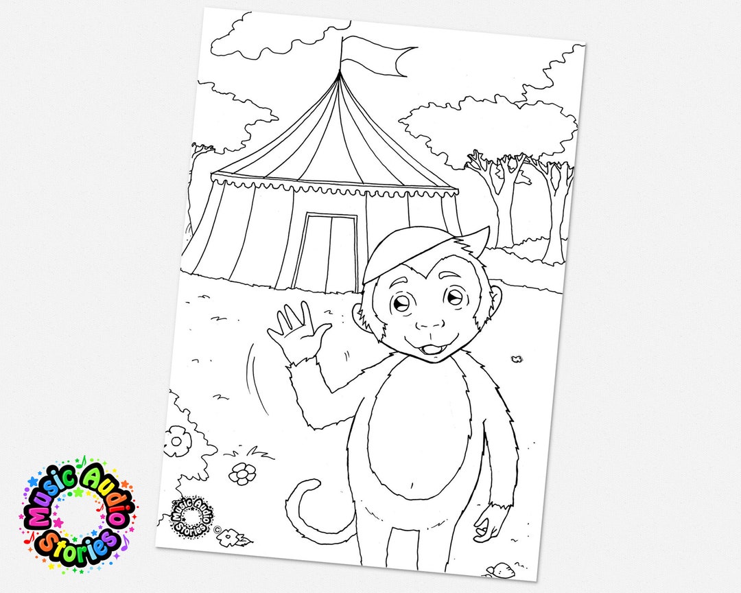 Colour in Character Printable for Children Fun and Easy - Etsy