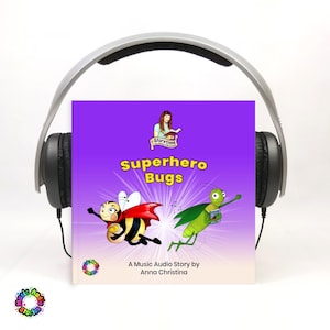 Audiobook for Preschool Kids | Music Audio Story for children with a super fun sing-along song for Little Superheroes | Superhero Bugs