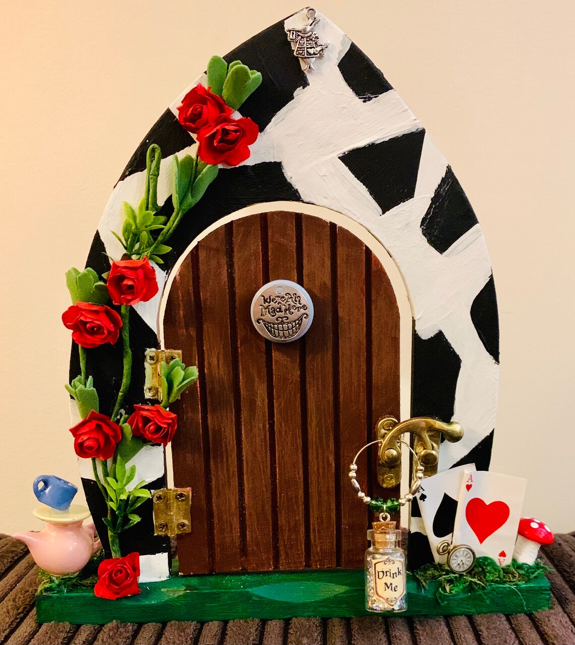 Alice in wonderland inspired door. Etsy