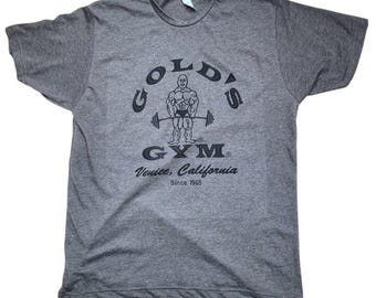 Men's Golds gym 1965 logo Color Vintage Military soft style