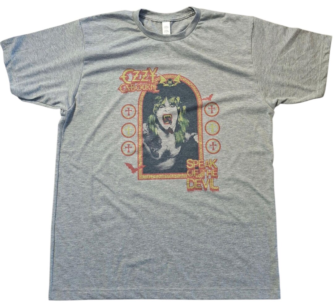 Vintage Style Ozzy Osbourne T-shirt Speak of the Devil 1982 - Etsy