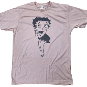 Betty Boop T-Shirt Women’s Retro Cartoon Tee Vintage Style Graphic Top"