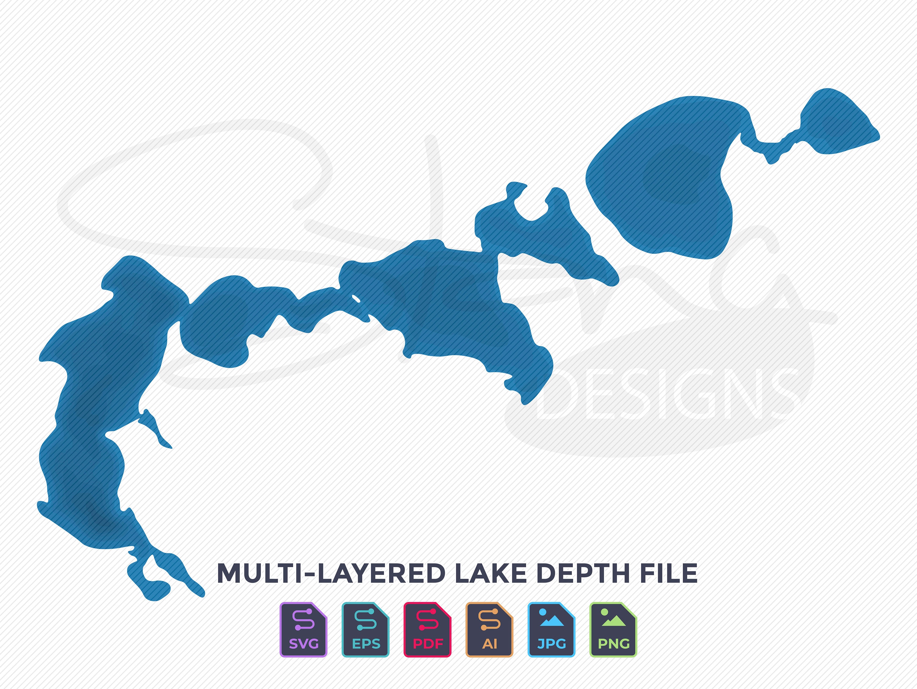 Union Lake Sarah MN Topographical Map Print Ready Wall Decor Etsy