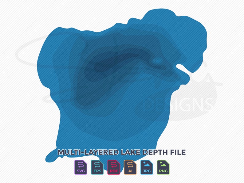 Orchard Lake MN Topographical Map Print Ready Wall Decor Etsy