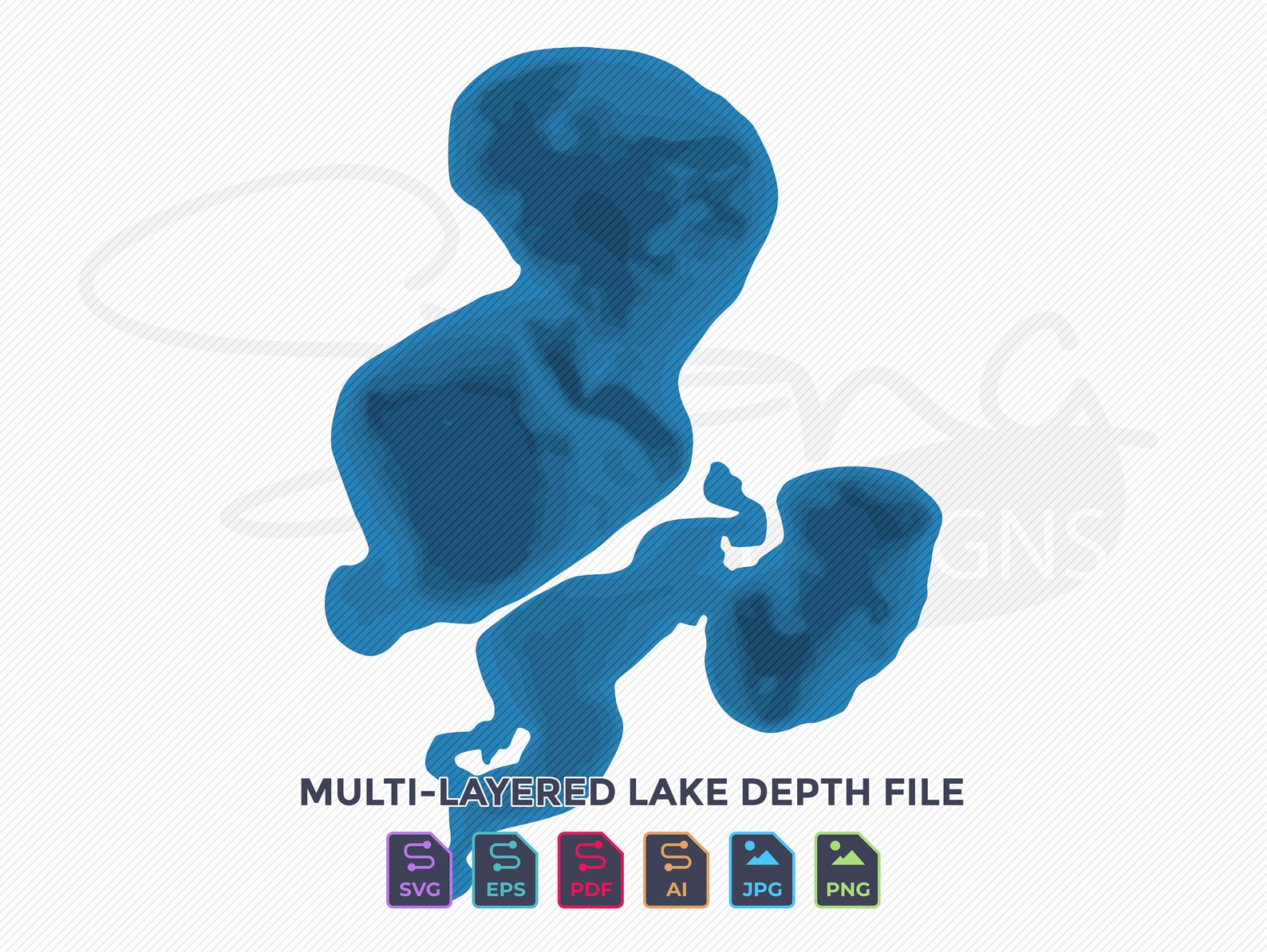 Big Mcdonald Lake MN Topographical Map Print Ready Wall Etsy