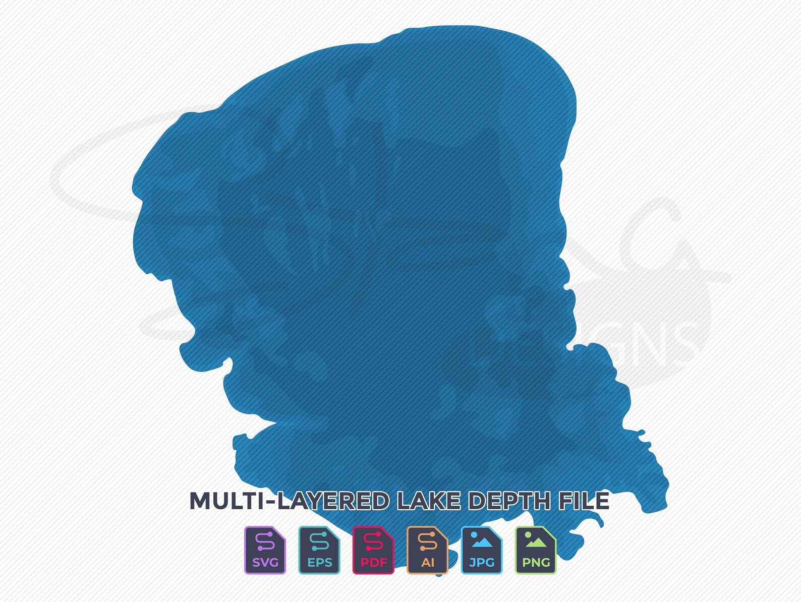 Mille Lacs Lake MN Topographical Map Print Ready Wall Decor - Etsy