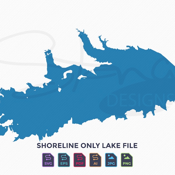 Chapman Lake Map Etsy