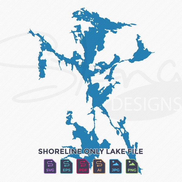 Crane Lake Map Svg Etsy