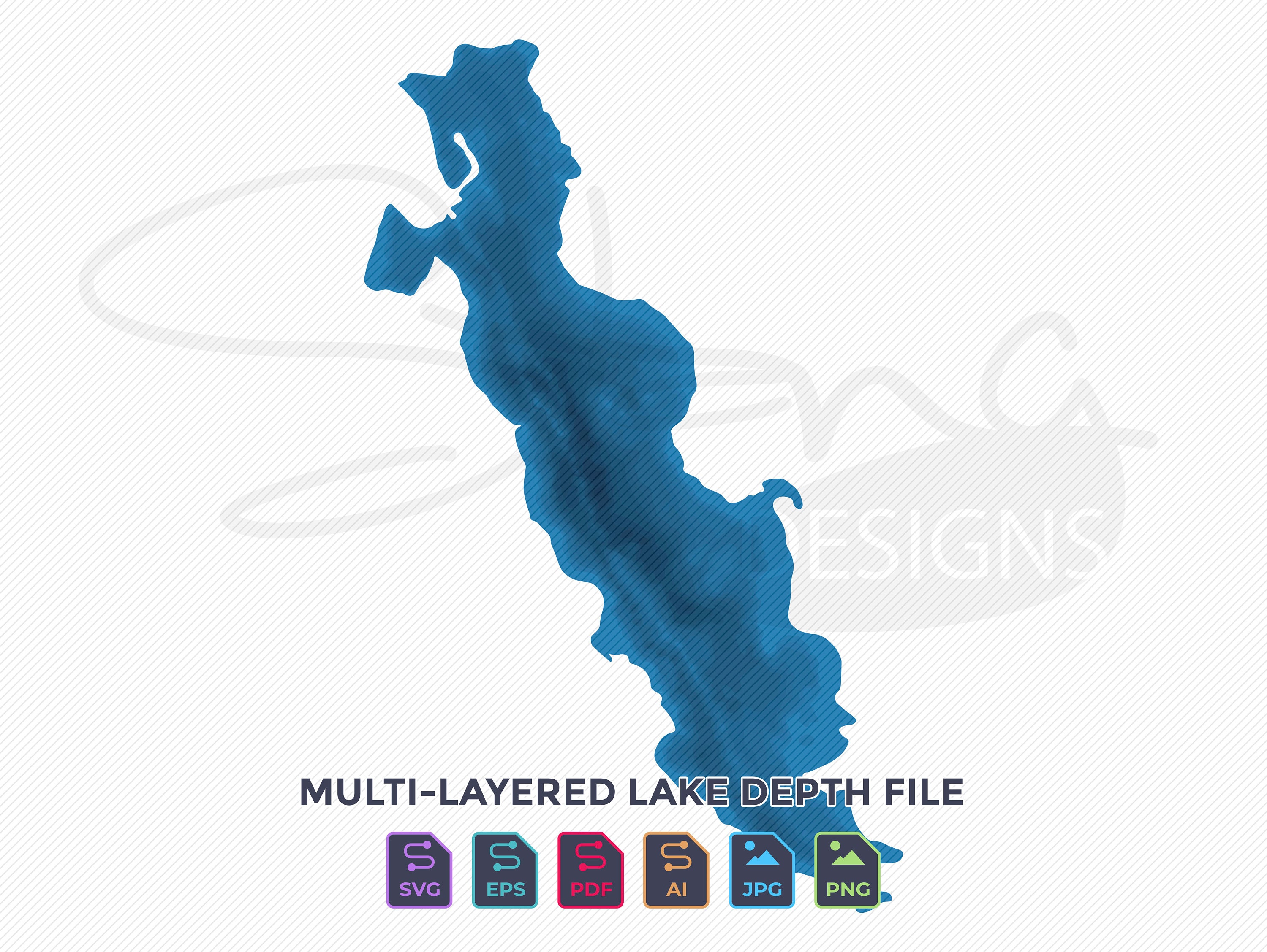Trout Lake Coleraine MN Topographical Map Print Ready Wall Etsy