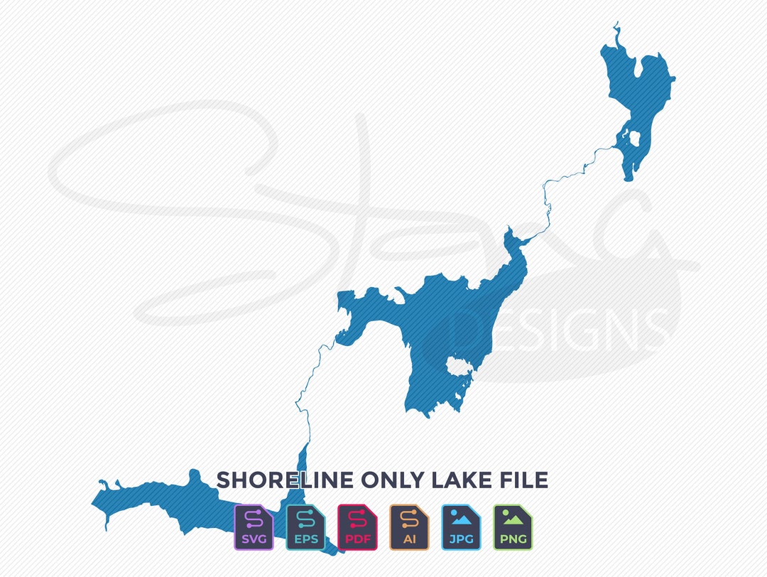 Lake Francis First and Second Connecticut Lake Shoreline Only Map