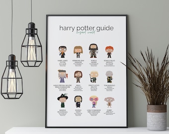 Guide | Movie Poster | Poster Set | Magic | Magic | Magic | Wizard | 9 3/4 | Magic | Mural | Graphics | Minimalist | Gift