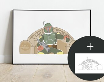 Movie Poster | Lineart | One-Line | Line Art | Minimalist Graphic | Wallpaper | Galaxy | Nerd | Gift idea | Digital download