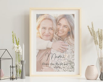 Poster photo with text | gift | Mother's Day | Partners | friendship | Individual | Personal | Photo | printed | pressure | Love