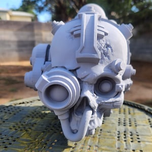 Grim Dark Servo/Servitor Skull W40K For Cosplay Or Display