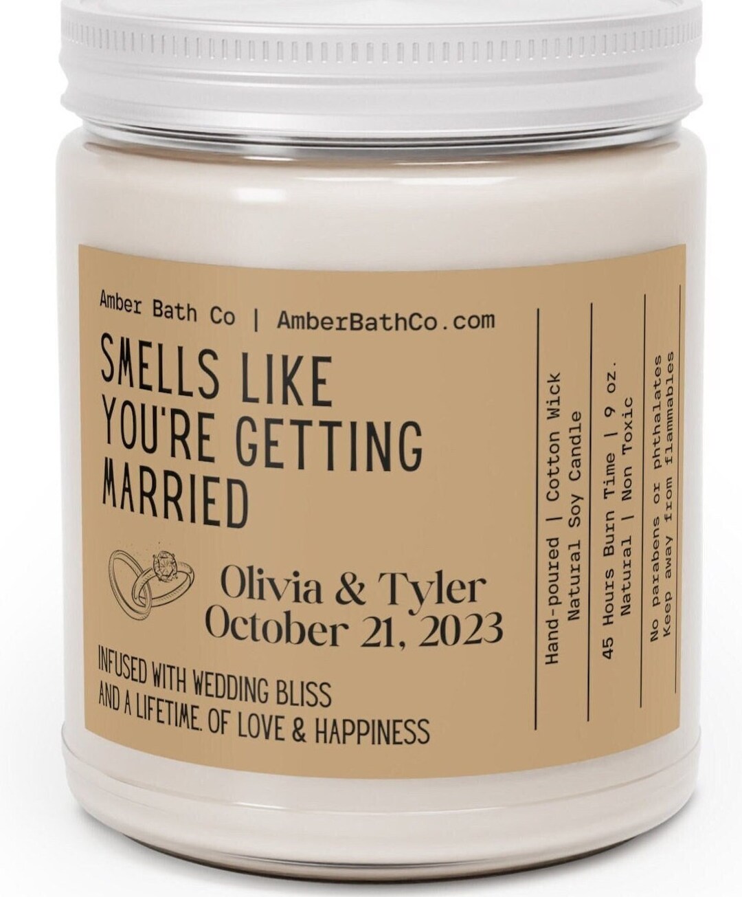 Personalized Wedding Candle, Smells Like Youre Getting Married, Candle ...