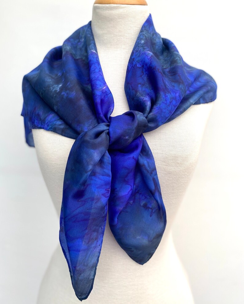 Poker Blue Square Scarf main image 0