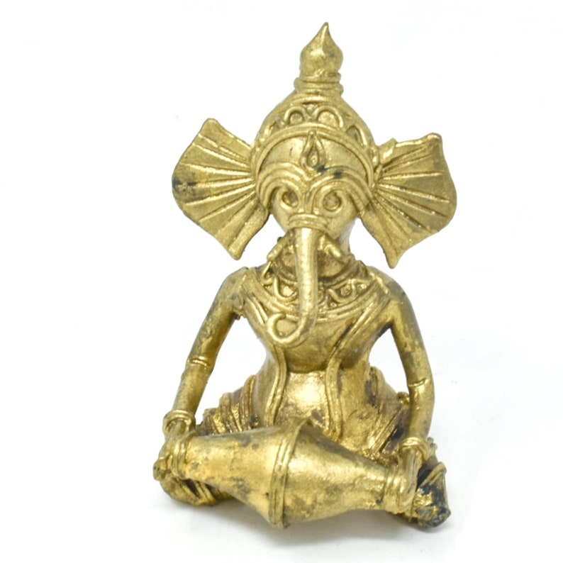 India Houseindian Brass Decor Musical Ganesha Etsy