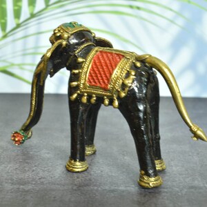 Dhokra Art Vintage Door Pull Elephant Figure Brass Door -  Norway