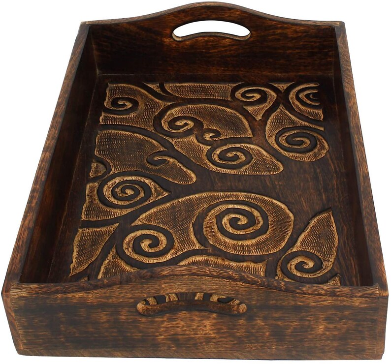 India Houseindian Mango Wood Handmade Rectangular Decorative Etsy