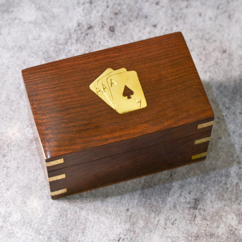 Buy India Housewooden Card Storage Box / Playing Card Storage/ Online