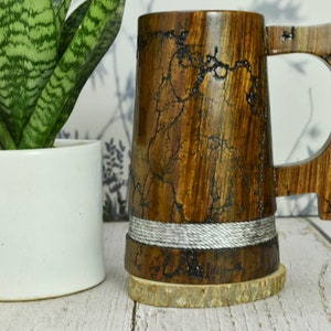 Lichtenberg Burning Wooden Beer Mugs, Handmade Groomsmen Beer Mug, Viking Tankard, Man Birthday Gift,Anniversary Gift for Him, Wood Beer Mug