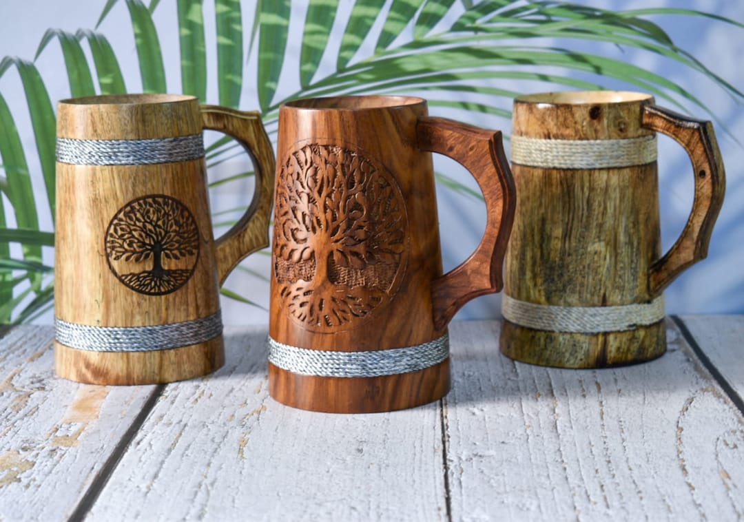 Wood Drinking Cups For : Tea / Coffee / Beer On Sale - Wooden Earth