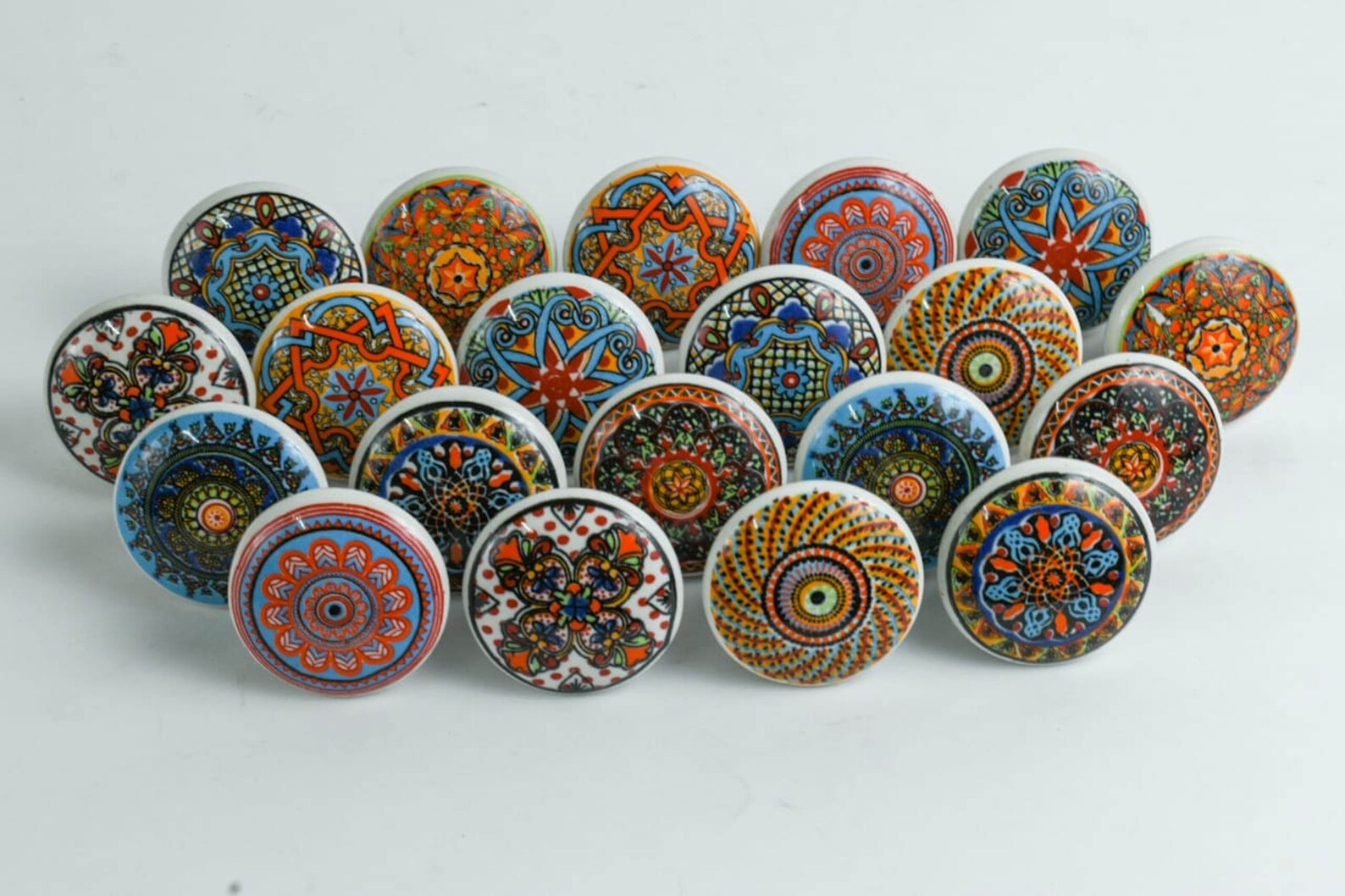 Ceramic Drawer Pull /Knobs Hand Painted Pack of Etsy