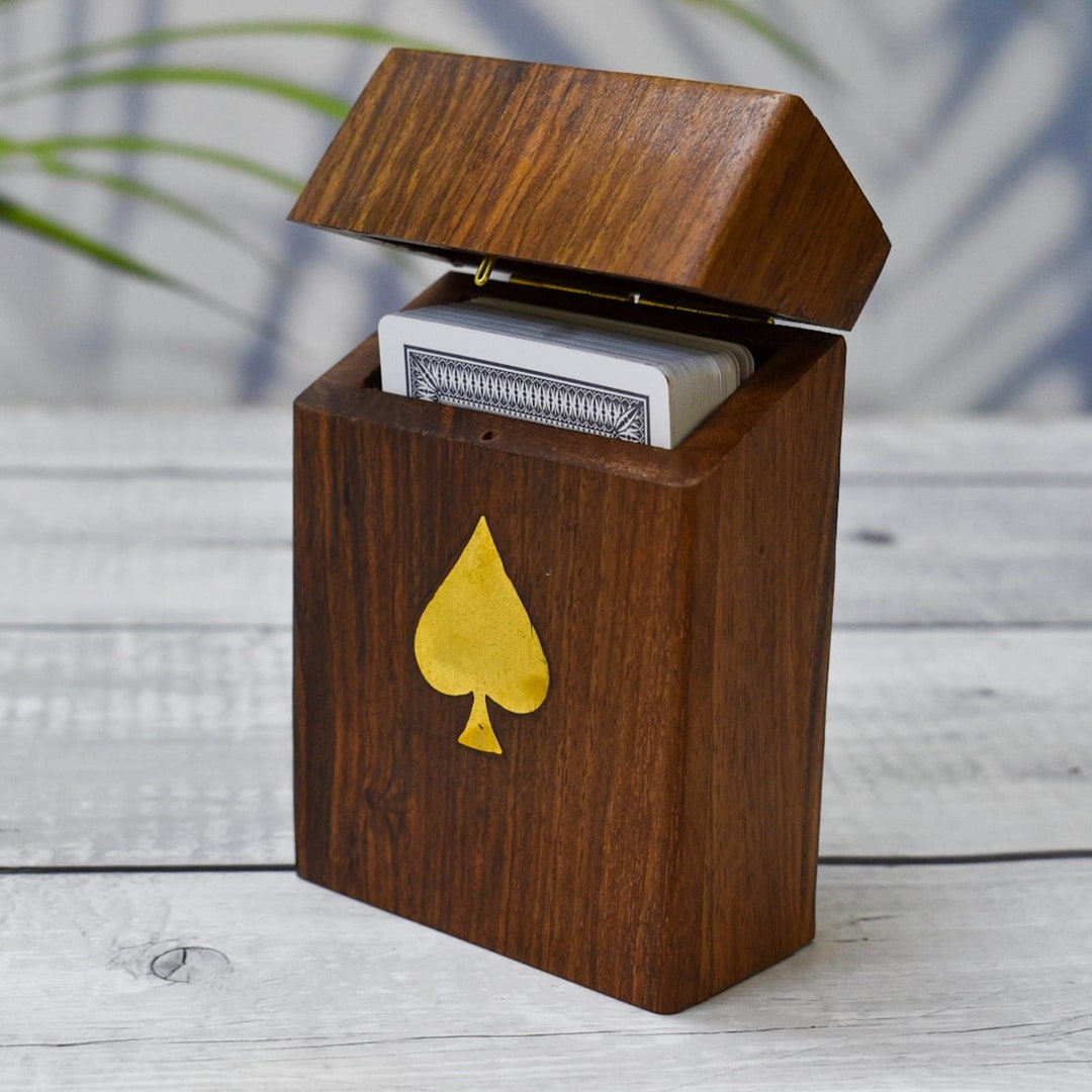 India Housewooden Card Storage Box / Playing Card Storage/ Etsy