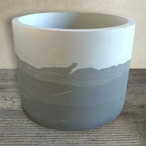 Ombre planter, large plant pot, ombre planter, concrete pot, indoor plant pot, gradient planter, bright pot, stylish planter, gradient plant