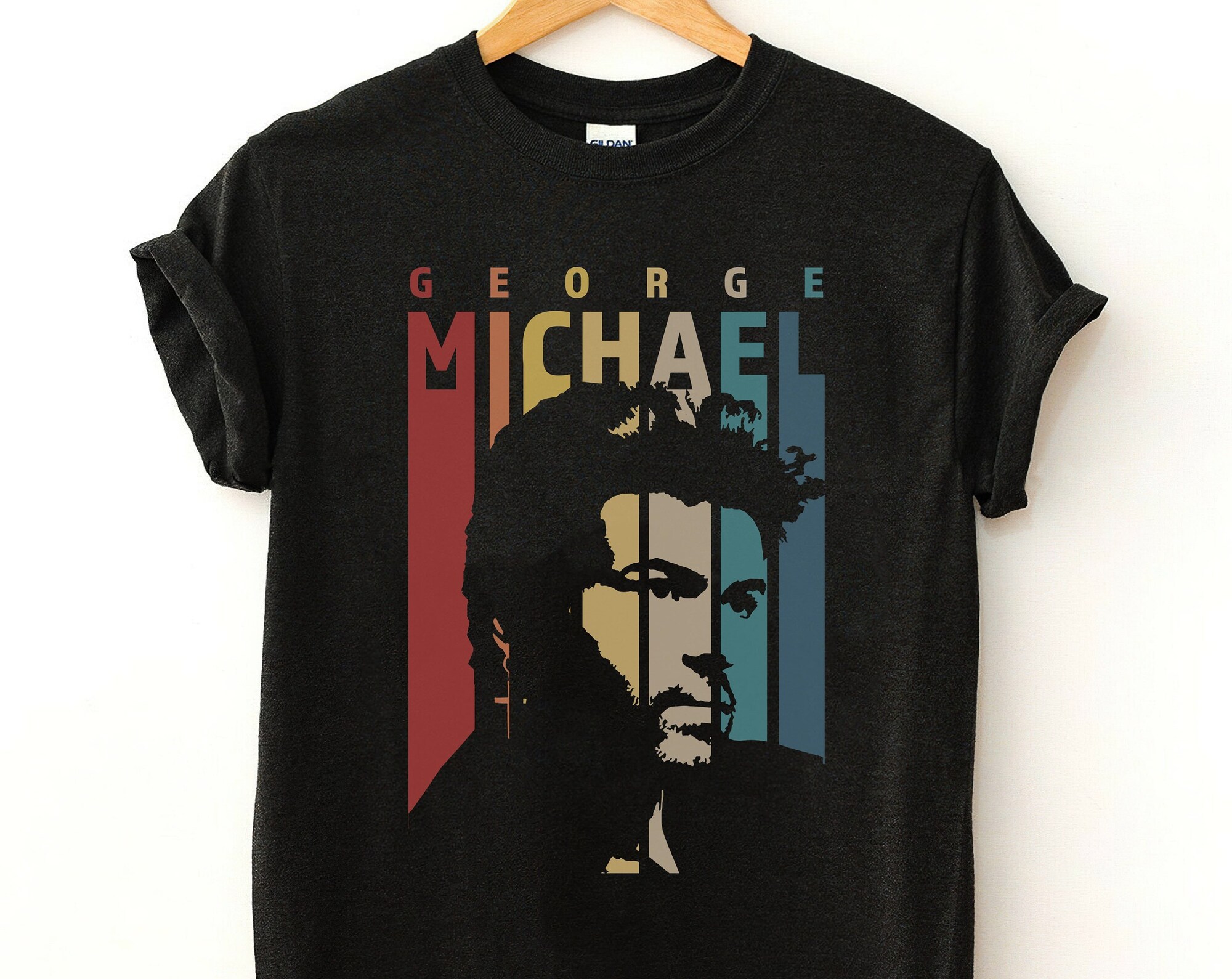 Discover Vintage Retro George Michael T-Shirt, George Michael Shirt Gift, Retro Gift Tee For You And Your Friends