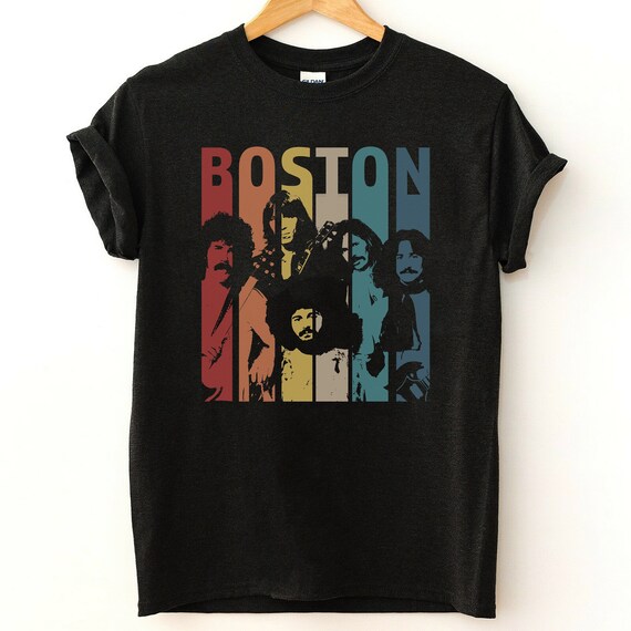 Vintage Retro Boston Band T-shirt 