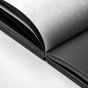 Black Paper Sketchbook: B5 Size, 120 GSM Acid-Free, Hand-Stitched image 6