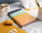 2023 Hardcover Weekly Diary - MINIMALIST RAINBOW Minimalist Journal for Weekly Schedule, Productivity Planner, Graduation Gift