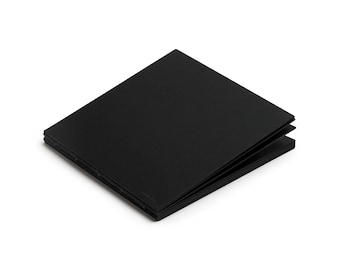 Square Black Paper Sketchbook: 120 GSM Acid-Free, Lay Flat - 22x22cm