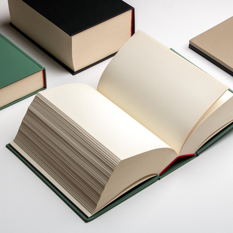 A5 Hardcover Notebook: 1024 Pages, 70 GSM Acid-Free Paper - Lined or Plain image 2