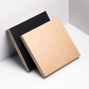 Quadratisches Skizzenbuch: Lay-Flat-Bindung, 4 Projekttrennblätter, säurefreies Papier