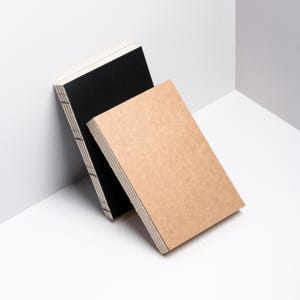 Vegan Leather A5 Notebook: 256-Page Lay-Flat Journal
