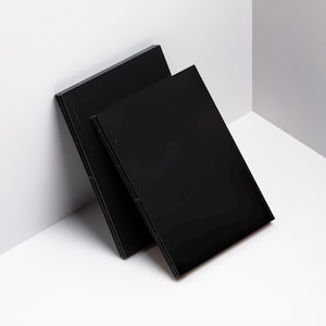 Black Paper Sketchbook: B5 Size, 120 GSM Acid-Free, Hand-Stitched image 1