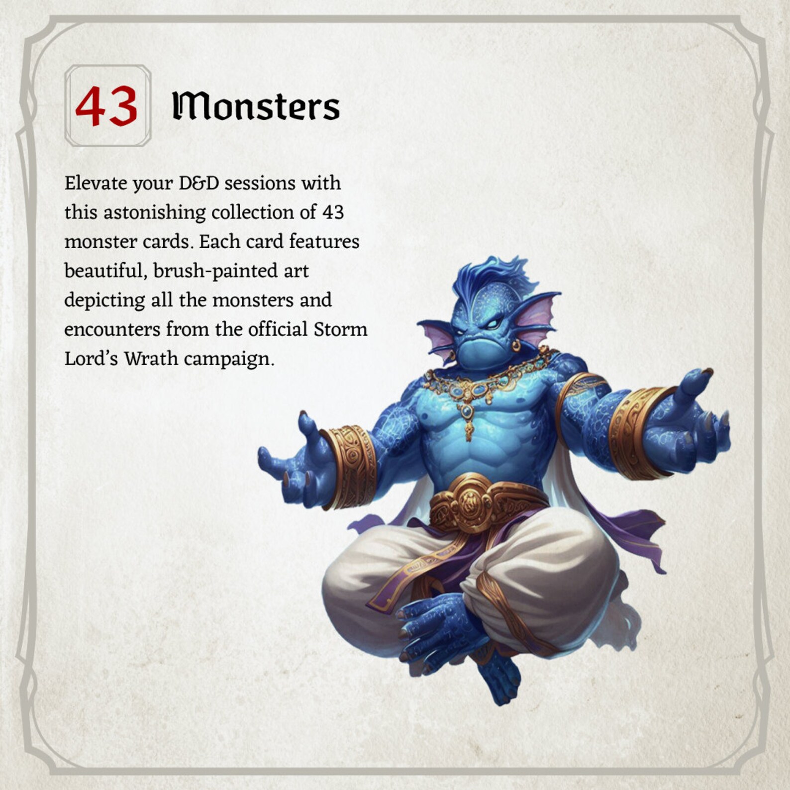 Wrath Token D&D Monster Cards, Storm Lords Wrath, Tokens, Foldable Board Cards ...